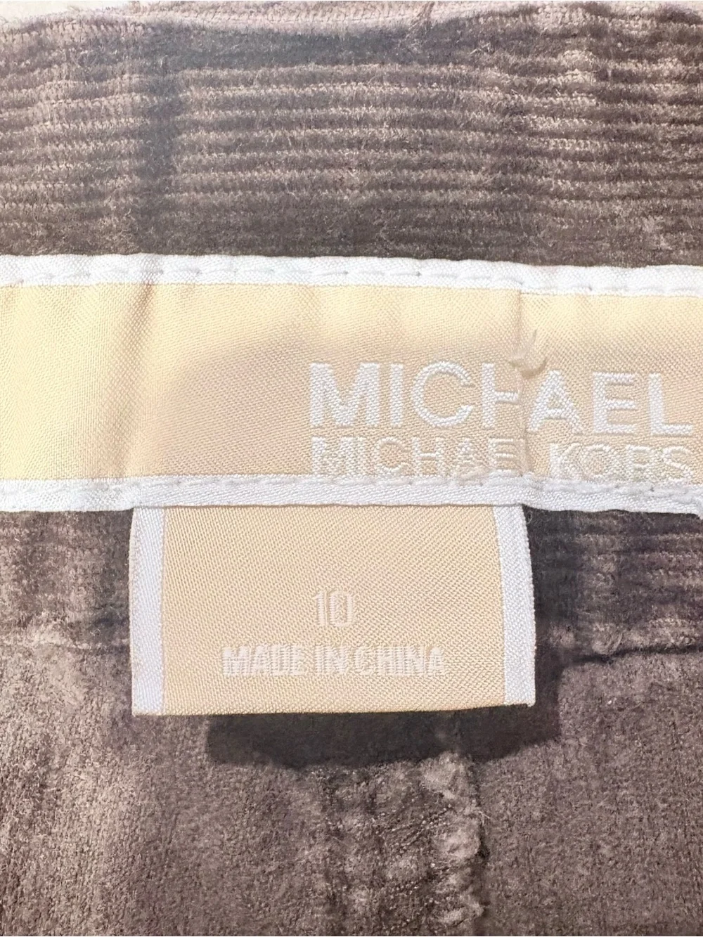 Michael Kors Women’s Dark Brown Corduroy Jeans - Classic Fit size 10